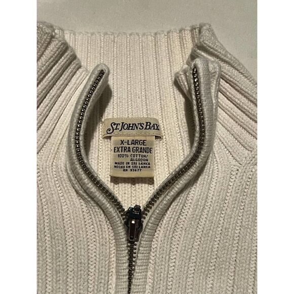 Ribbed Knit Quarter Zip Pullover Sweater Mock Neck Long Sleeve Top - Picture 5 of 10